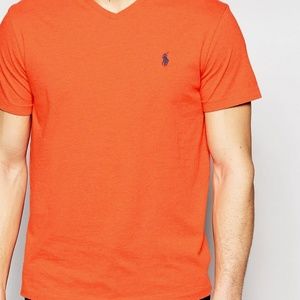 Polo Ralph Lauren V Neck Large Orange